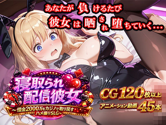 【同人ネタバレ】寝取られ配信彼女 〜借金2000万をカジノで取り戻すハメ撮りSLG〜