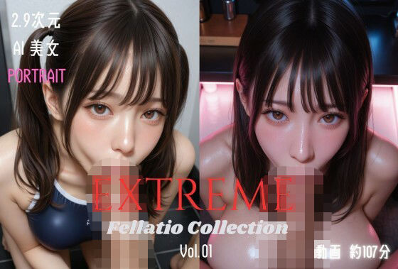 【同人ネタバレ】2.9次元AI美女 PORTRAIT EXTREME Fellatio Collection VOL.01 AI SEX 動画集