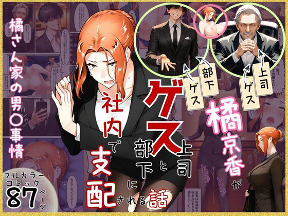 【同人ネタバレ】橘京香がゲス上司とゲス部下に社内で支配される話