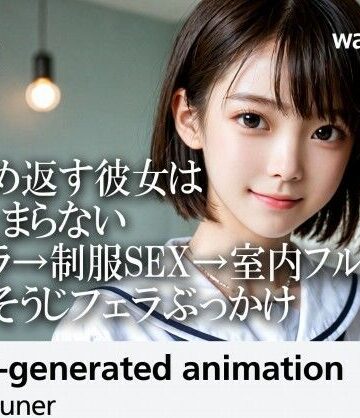 【同人ネタバレ】【35分HD】見つめ返す彼女はもう止まらない──胸チラ→制服SEX→室内フルコース→おそうじフェラぶっかけ