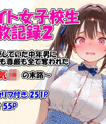 【同人ネタバレ】バイト女子校生調教記録2〜嫌悪していた中年男に身体も尊厳も全て奪われた生意気JKの末路〜
