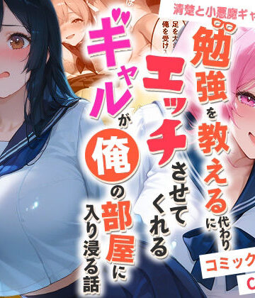 【同人ネタバレ】勉強を教える代わりにエッチをさせてくれるギャルが俺の部屋に入り浸る話 〜清楚と小悪魔ギャルの純愛編〜