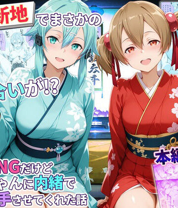 【同人ネタバレ】卑猥新地でまさかの知り合いが！？本当はNGだけどおばちゃんに内緒で好き勝手させてくれた話〜シリカ・シノン編