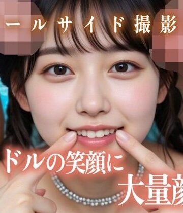 【同人ネタバレ】アイドルの笑顔に大量顔射プールサイド撮影会