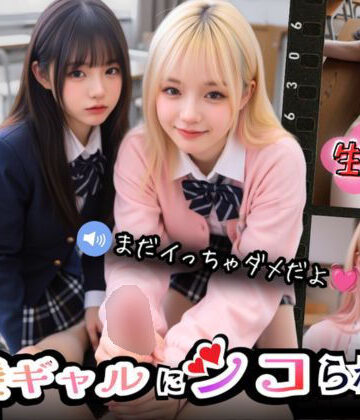 【同人ネタバレ】【実写系Hゲーム】好きな娘の前で金髪ギャルにシコられる！射精限界おち●ぽ焦らし我慢