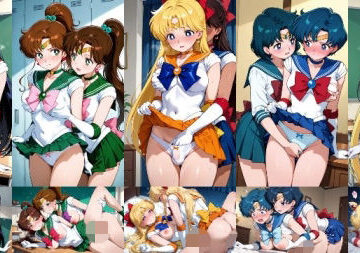【同人ネタバレ】セーラー戦士が悪の美少女戦士にふたなり乱暴される（おまけCG付き）