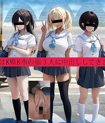 【同人ネタバレ】今回はK県K市のJK3人に中出ししてきました。