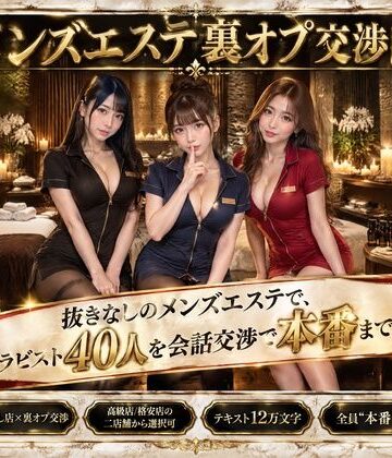 【同人ネタバレ】メンズエステ裏オプ交渉師〜抜きなしの店で、セラピスト40人を本番まで落とす〜