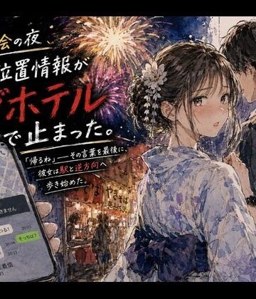 【同人ネタバレ】花火大会の夜、彼女の位置情報がラブホテルで止まった。