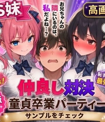 【同人ネタバレ】【高画質版】ドS妹とドM親友の挟み撃ち童貞卒業パーティー