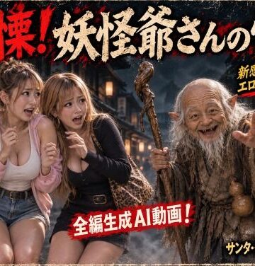 【同人ネタバレ】【生成AI動画】戦慄！妖怪爺さんの怪！ エロティック・ホラーシリーズ1